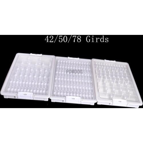 5D Diamond Painting Accessories Set with Diamond Mosaic Storage Box Container 28/42/50/78 Grids for Square Diamond Embroidery