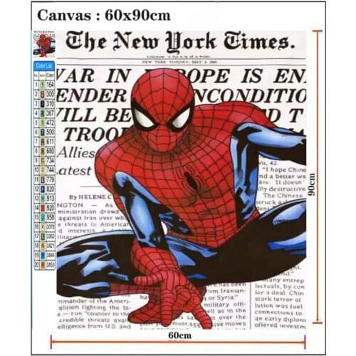 Disney Diamond Painting SpiderMan Animation 5D DIY Art Cartoon Portrait Mosaic Hobby Full Square Round Drill Home Decor Gift