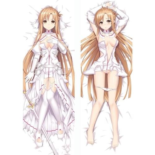 2020-March Update Anime Sword Art Online SAO Yuuki Asuna Sexy Girl Hugging Body Pillow Cover Dakimakura Pillow Case