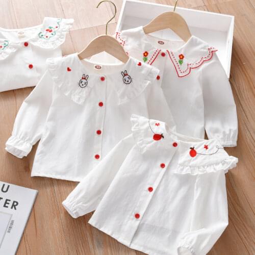 Белые блузки для девочек AYNIGIELL China At AliExpress