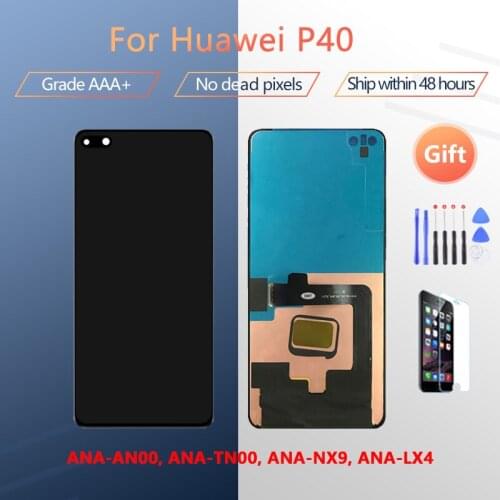 6.1 inch P40 display with frame for Huawei P40 ANA-AN00 ANA-TN00 ANA-NX9 ANA-LX4 LCD touch screen digitizer assembly + free tool