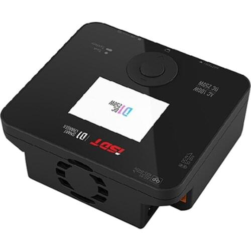 ISDT D1 AC 100W DC 250W 10A Dual Channel Smart Battery Balance Charger LiFe Lilon 1-6S Lipo For RC FPV Drones Quadcopter