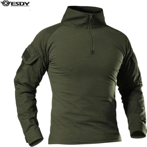 US Army Combat Uniform Military Shirt Cargo Camouflage 9 Colors Multicam Airsoft Paintball Tactical Cotton Clothes