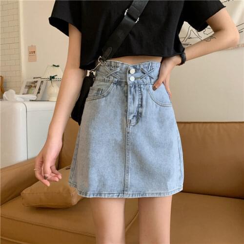 Fafallduo Denim Skirts For Women