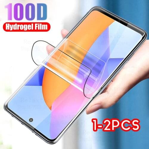 1-2PCS screen protector for huawei honor 10x lite hydrogel film protective honor 10 x lite 10xlite honor10xlite light glass film