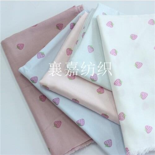 Cotton Fabric Double Cotton Gauze Strawberry Baby Fabric Childrens fabricWear Fabric