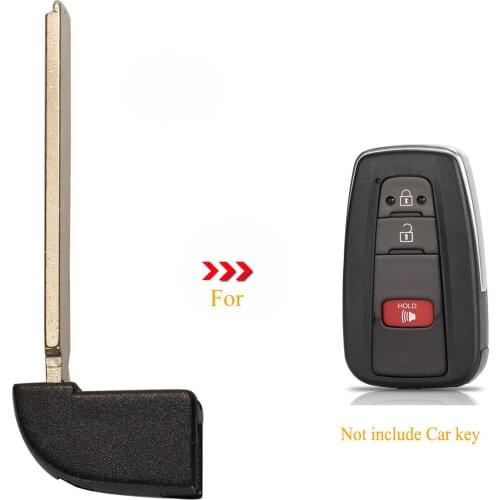 Kutery 10pcs Remote Car Key Keyless Emergency Insert Uncut Blade Blank For Toyota Camry RAV4 Corolla C-HR 2019