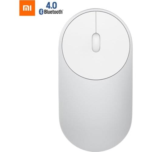 Xiaomi Mini Portable Wireless Mouse WiFi 2.4G Bluetooth Double Wireless Mouse Aluminium Alloy ABS 1200 DPI Laser Smart Windows