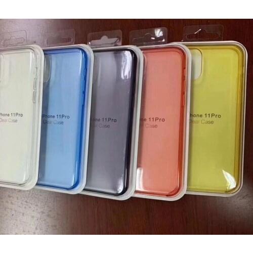 50pcs/lot Original Official transparent Case Cover for i 11 pro max 6 7 8 plus X XS MAX XR Silicone With box for Mag Safe