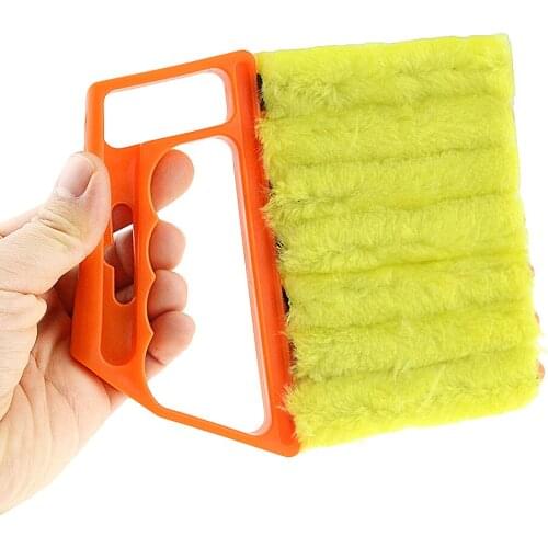 Useful microfiber window cleaning brush air conditioner dust cleaner cleaner with washable venetian blind cleaning cloth