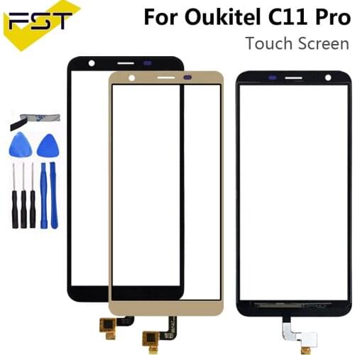 5.45''For Oukitel C11 Pro Touch Screen Digitizer Sensor Touch Panel Assembly Replacement For Oukitel C11 Pro Phone With Tools