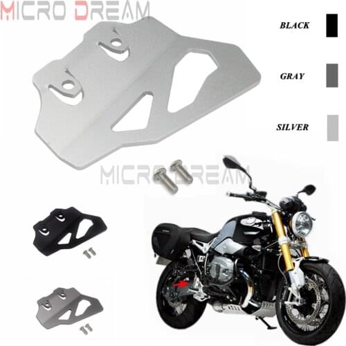 Silver Motorcycle Rear Brake Pump Master Cylinder Guard Protector Cover For BMW R NINE T R9T 2014-2018 R NINE T Urban G/S 2018
