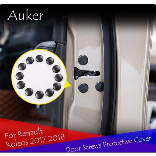 Car Styling Door Screws Protective Cover Caps Car Styling 12Pcs/Set For Renault Koleos 2017 2018