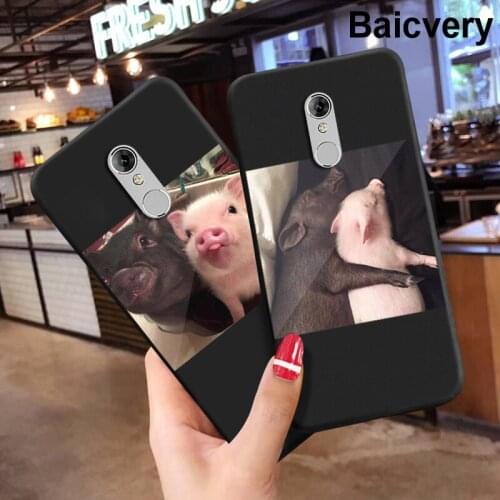 Pig Couples TPU Bumper Cover for ZTE Blade V7 Plus Phone Back Capa TPU Soft Case for Blade V7 Plus 5.2 inch