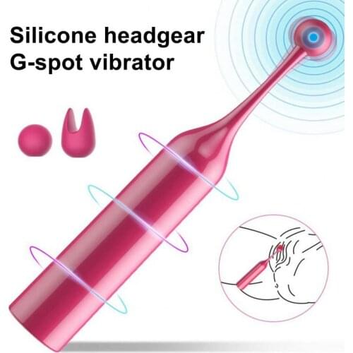 Vibrating Massager Powerful Vibration Compact Silicone Clit Stimulator Masturbator Massage Stick for Women Sex Toys for Couple