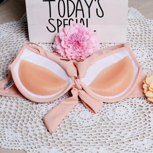 Women Fashion Breathable Silicone Bra Insert Breast Enhancer Boobs Forms Push Up Pads Swin Dress Top Selling Product In 2019