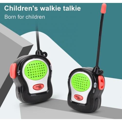 2Pcs Interactive Kids Intercom Toy Premium Texture Wireless Mini Walkie Interphones Toy for Cosplay Game Simulation Toys Gift
