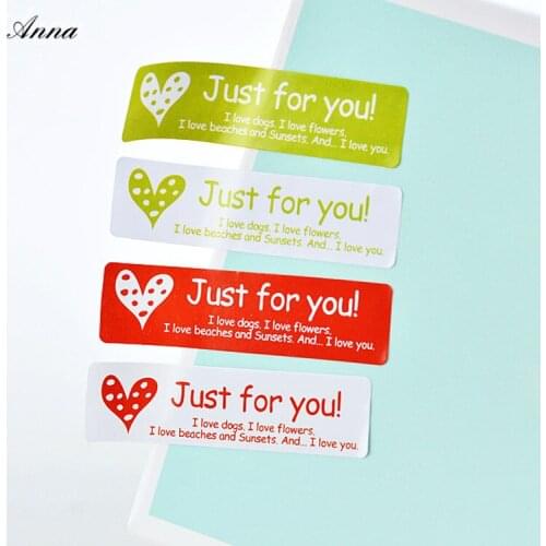200pcs/lot Gift Packaging just for you sealing paste sticker "just for you"packaging sticker Baking decoration