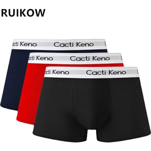 3Pcs/Pack High Quality Pure Cotton Sexy Underwear Men Boxer Pouch Shorts L-5XL Size Male Briefs Panties Stretch Trunks For Gays