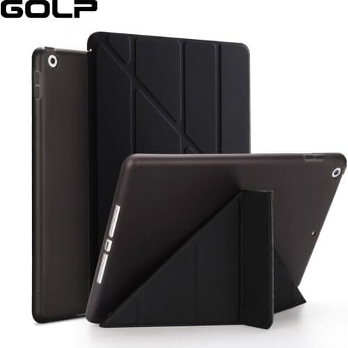 For ipad pro 10.5 case, GOLP PU Leather+Soft TPU back flip Magnetic protect smart cover for iPad Air 3 2019 case