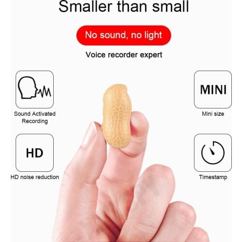 Mini voice activated recorder digital recording listening sound professional dictaphone audio device micro small player
