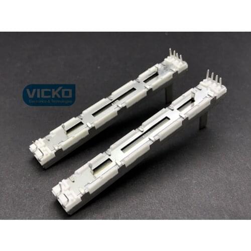 For Balinda Yamaha Mixer Push Pull Slide Potentiometer Dual Channel double 75MM 7.5CM A10K A20K A10KX2 A20KX2 shaft 15MM