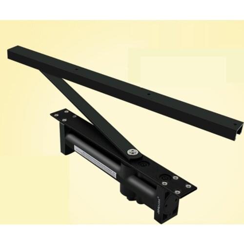 Hydraulic Automatic Door Closer Stealth Self Closing Door fittings Black concealed with a Retainer Home or hotel