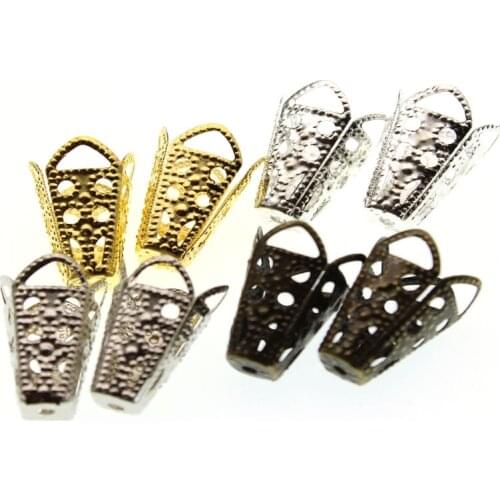 50pcs 10x16mm Trumpet Flower Spacer Bead Caps End Caps Fit Jewe lry Making Accessories Handmade Necklace & Bracelet Findings