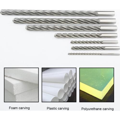 EVA Tapered Ball End Milling Cutter,CNC Milling Machine 4/6 Edge Bit Engraving Cutter, EPS Foam Engraving Milling Cutter