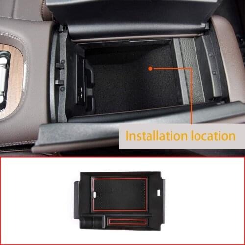 For Mercedes Benz GLE Class GLE350 400 W167 2020 Car Central Armrest Storage Box Container Tray Organizer