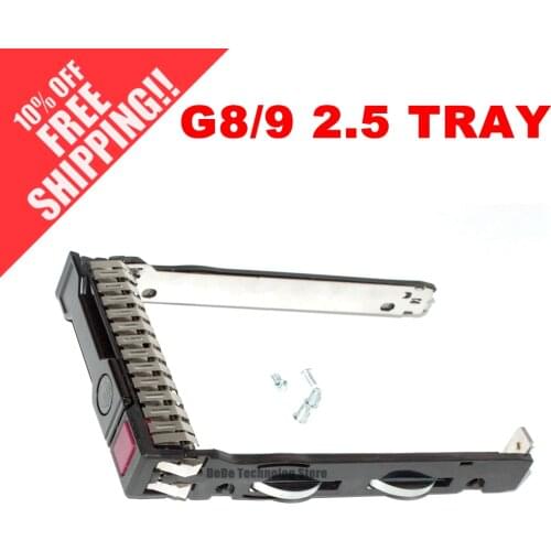 2.5'' SAS SATA HDD Caddy Bracket 651687-001 for HP G8 Gen8 Gen9 G9 DL380 DL360 DL160 DL385 2.5inch Server Tray with Chip