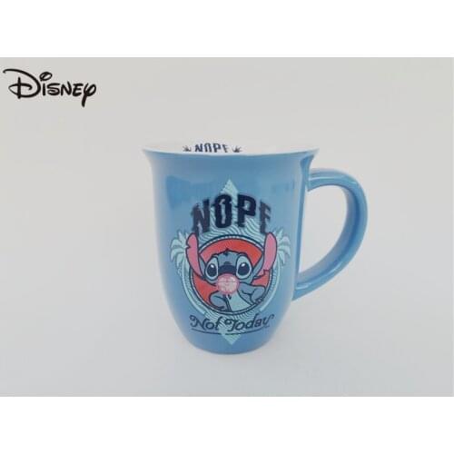 Disney Mug Star Baby Stitch Ceramic Milk Cup American Coffee Cup Breakfast Cup Large Capacity
