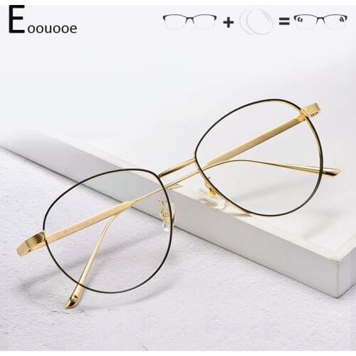 High Quality Round Vintage Eyeglass Women Titanium Alloy Fashion Frame Optical Eyewear for Men Retro