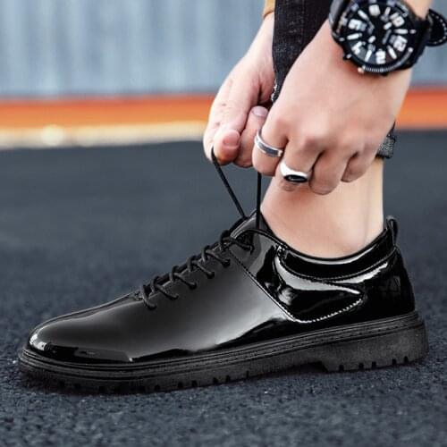 Sapatos Masculino Men Genuine Leather Shoes Lace-Up Oxfords Black Real Leather Fashion Moccasins Italian Designer Flats Shoes