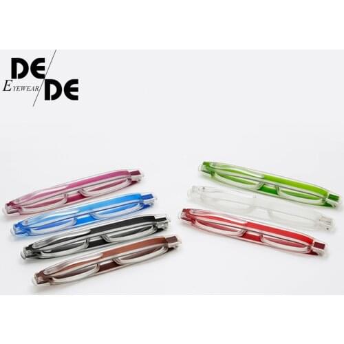 Men Women Folding Reading Glasses Unisex 360 Degree Rotation Presbyopic Foldable Eyeglasses +1.0 1.5 2.0 2.5 3.0 3.5 4.0