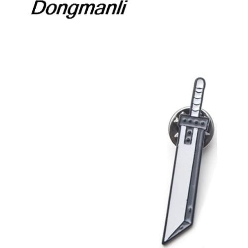 P3007 Dongmanli Game jewelry Final Fantasy Sword Enamel Pins and Brooches for Women Men Lapel Pin backpack bags badge Gifts