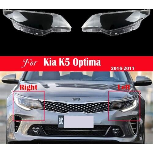 Car Front Headlamp Lens For Kia K5 Optima 2016 2017 Replacement Auto Shell Cover Transparent Lampshade Bright Lamp Shade Caps
