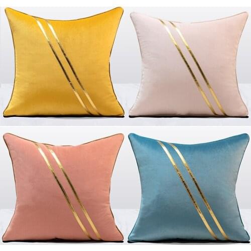 Cushion Light Luxury Couch Pillow Living Room Modern Minimalist Waist Support Cushion Throw Pillowcase Cushion Bed Head Back