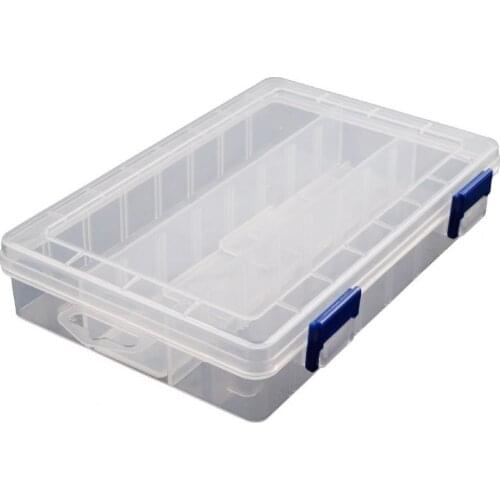 Portable Detachable Multi-Grid PP Plastic Transparent Fishing Tackle Storage Box Fishing Tackle Storage Box Fishing Tackle Stora