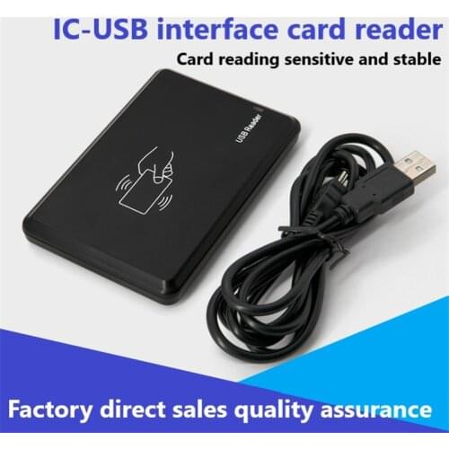 RFID reader IC-USB Interface Card Reader Drive Free Supermarket Membership Card Reader IC Card Reader