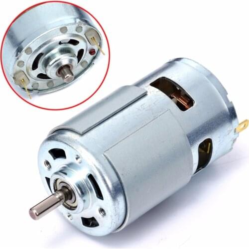 DC 12V-24V Large Torque Motor High Speed Power Low Noise 775 Motor Ball Bearing with Mount Holder Bracket Base