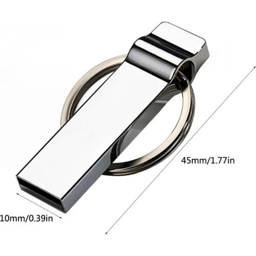 Creative Aluminum Alloy U Disk Mini Car Music USB Disk OEM Customized Computer System 4/8/16/32/64/128G Storage Disk