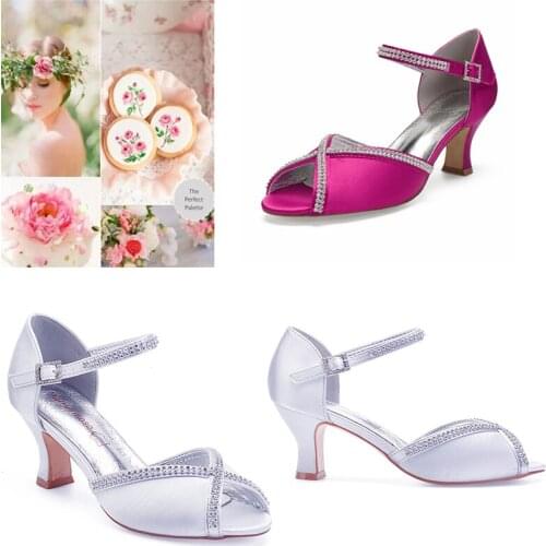 MarHermoso Womens Sexy Kitten Heel Bride Wedding Shoes Ankle Strap Open Toe Dark Blue Party Shoes