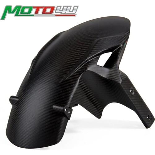 100% Carbon Fiber Front Fender Mudguard Hugger Twill Weaver Matt Black Motorcycle Accessories For KAWASAKI ZX-6R ZX6R ZX636 2019