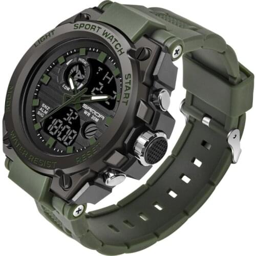 2021 Fashion Casual Outdoor Sports Watches for Men Multifunction Watches Alarm Clock Waterproof Digital Watch Reloj Hombre