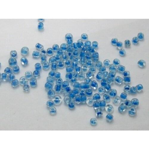 5000 Glass Seed Beads 2mm Colour lined inside Blue + Storage Box