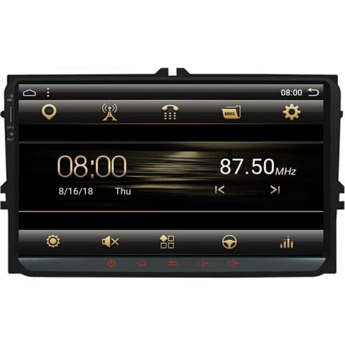 9" Android 10.0 Car Radio For VW Blue Metal 2 Din universal 2+32GB Car Multimedia Player Audio Stereo 4 Core