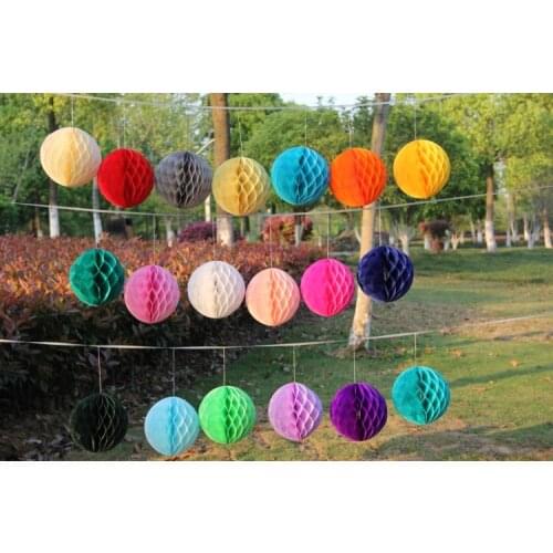 Free shipping 200pcs 20cm (8 inch) Tissue Paper Flower ball Honeycomb Lantern Wedding decoration Holiday supplies Wholesale