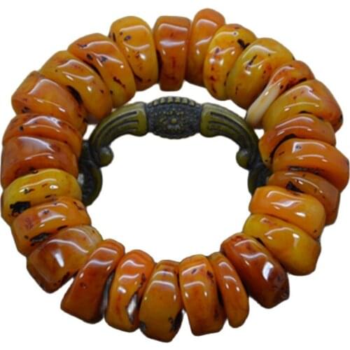 Baltic wax bracelet, Buddha beads bracelet, amber shape, irregular bracelet for men and women