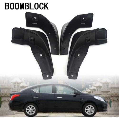 4pc Car Front Rear Mud Flaps Mud Flap Mudguards Fender For Nissan Versa Sedan 2012 2013 2014-2017 Latio Almera AU Accessories